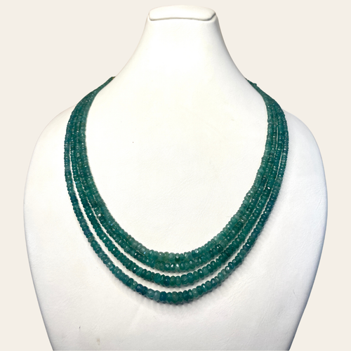 Collier d'Emeraude - 4 Fils Gamme Supérieure ✨