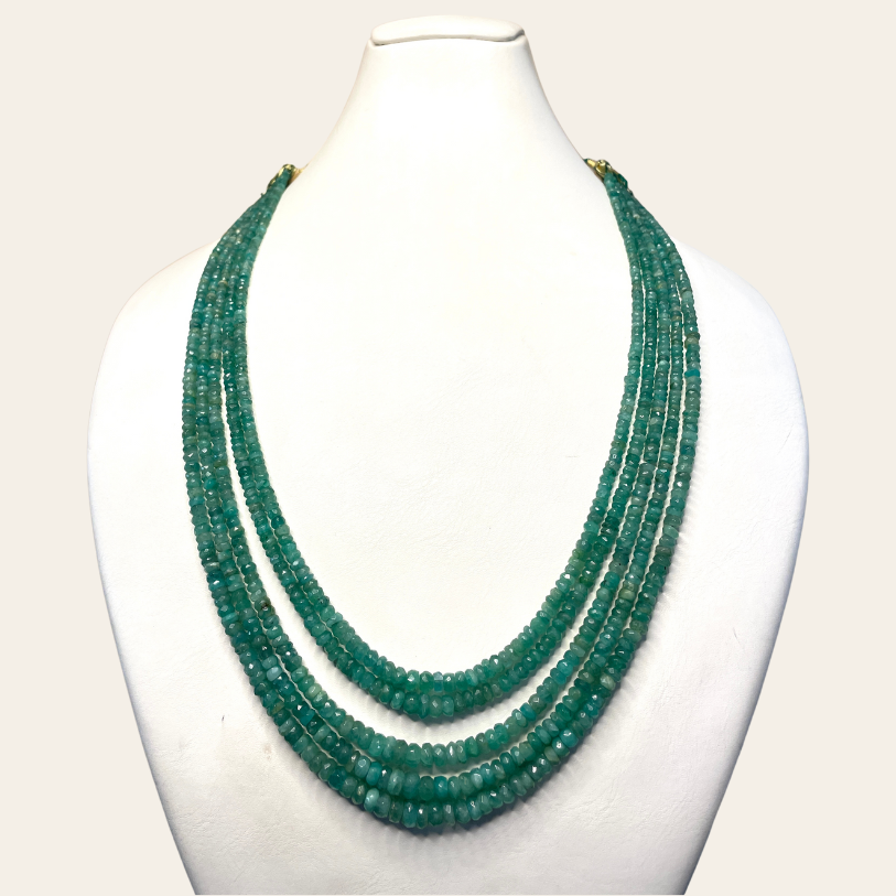Collier d'Emeraude - 5 Fils Gamme Supérieure ✨