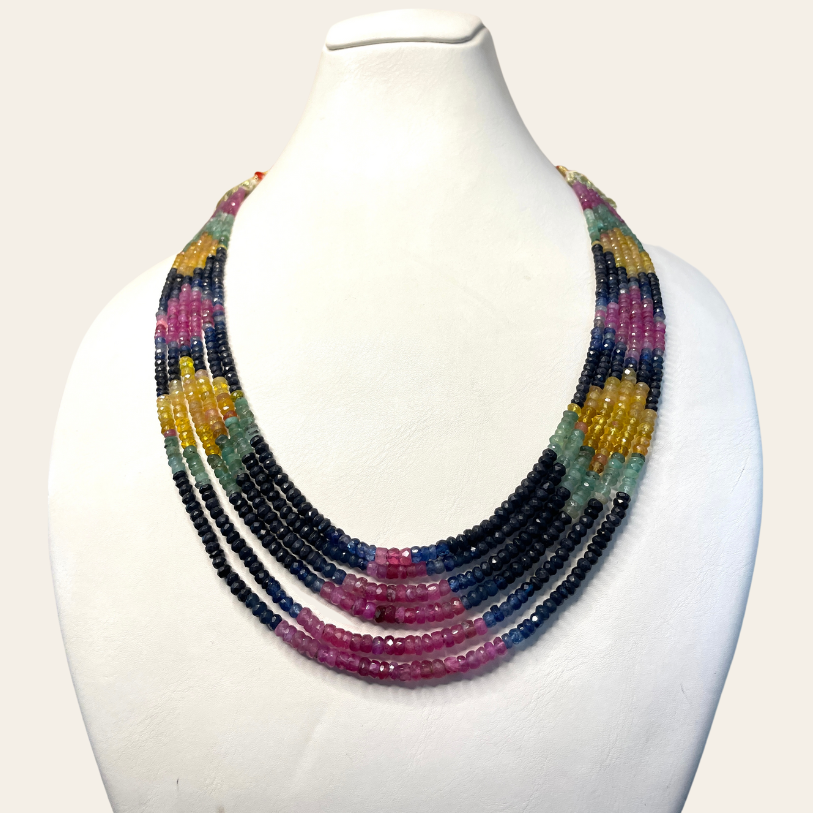 Collier d'Emeraude Couleur - 6 Fils Louzat JRJ