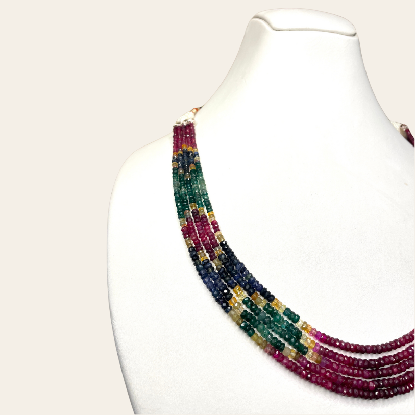Collier d'Emeraude Couleur - 5 Fils Louzat BRV
