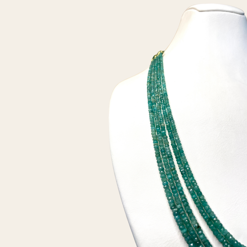 Collier d'Emeraude - 5 Fils Gamme Supérieure ✨