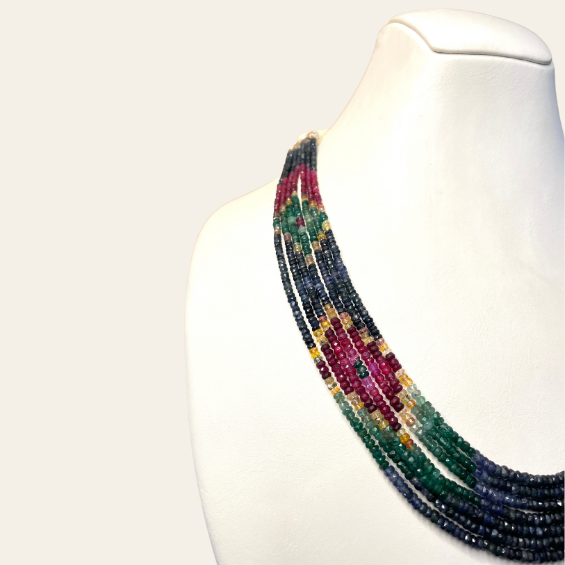 Collier d'Emeraude Couleur - 7 Fils Louzat Noyau ♦️ VrRb