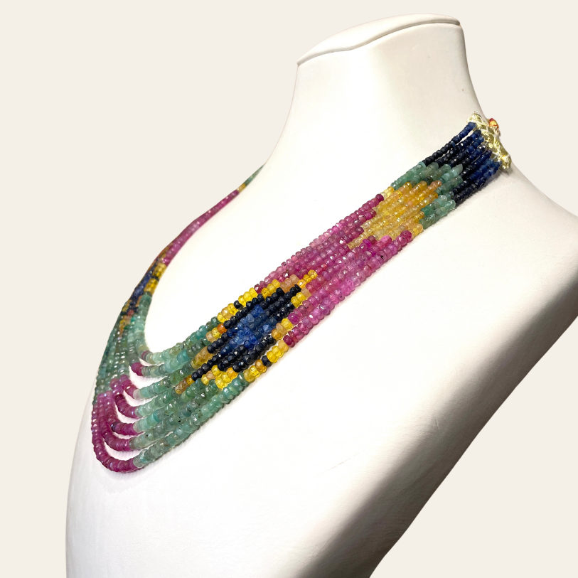 Collier d'Émeraudes Couleur  - 7 Fils Louzat JB