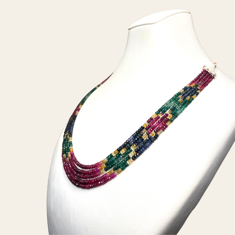 Collier d'Emeraude Couleur - 5 Fils Louzat BRV