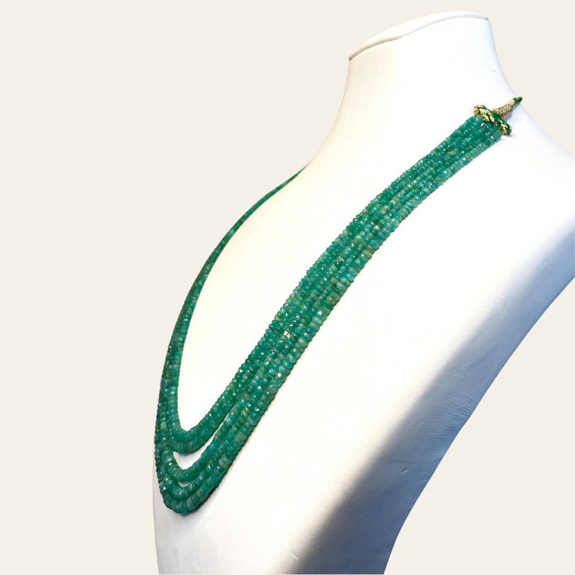 Collier d'Emeraude - 5 Fils Gamme Supérieure ✨